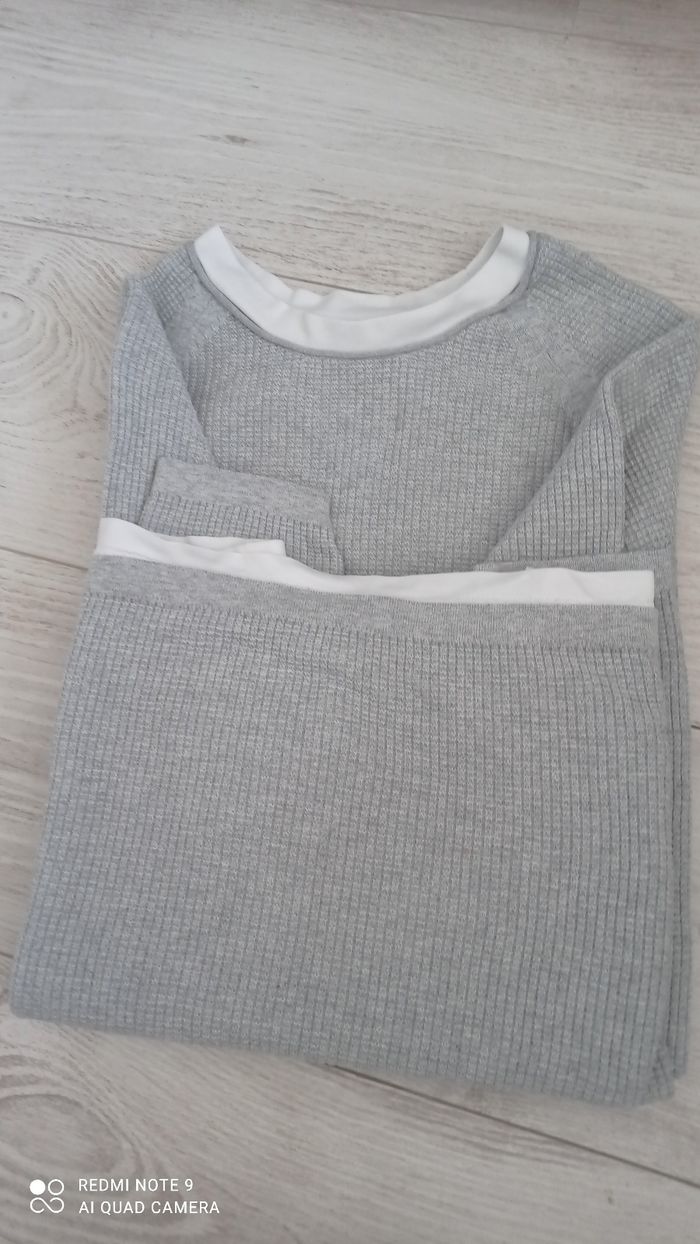 Sweat léger Celio gris taille grand S  comme neuf - photo numéro 4