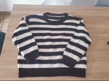 Pull rayé M