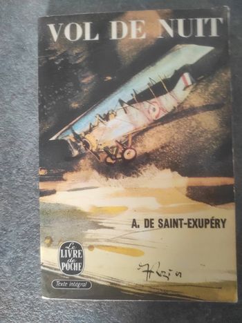 Vol de nuit Antoine de Saint-Exupéry Livre de Poche 1966
