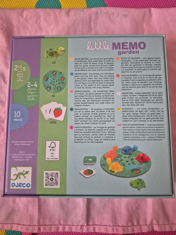 Jeu djeco little memo garden - photo numéro 6