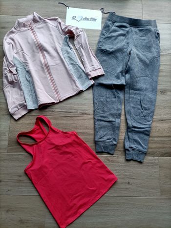 Lot vêtements de sport 10 ans fille
