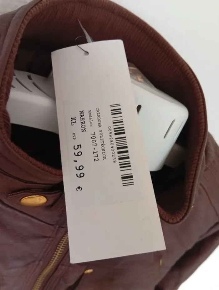Veste cuir Dandara xl marron - photo numéro 4