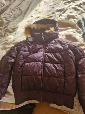 Anorak doudoune mauve