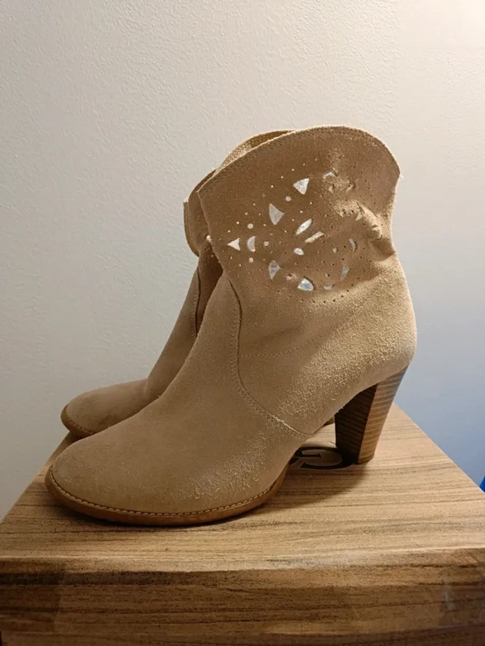 Boots cuir André T. 37 - photo numéro 2