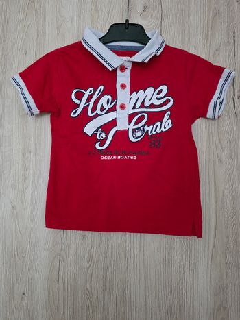POLO BÉBÉ GARÇON MOTIFS DESSUS TAILLE 2ANS MARQUE KIMBALOO