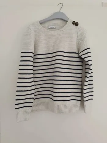 Pull marinière de grossesse
