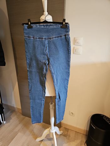 jean jegging bleu taille s taille haute neuf stretch
