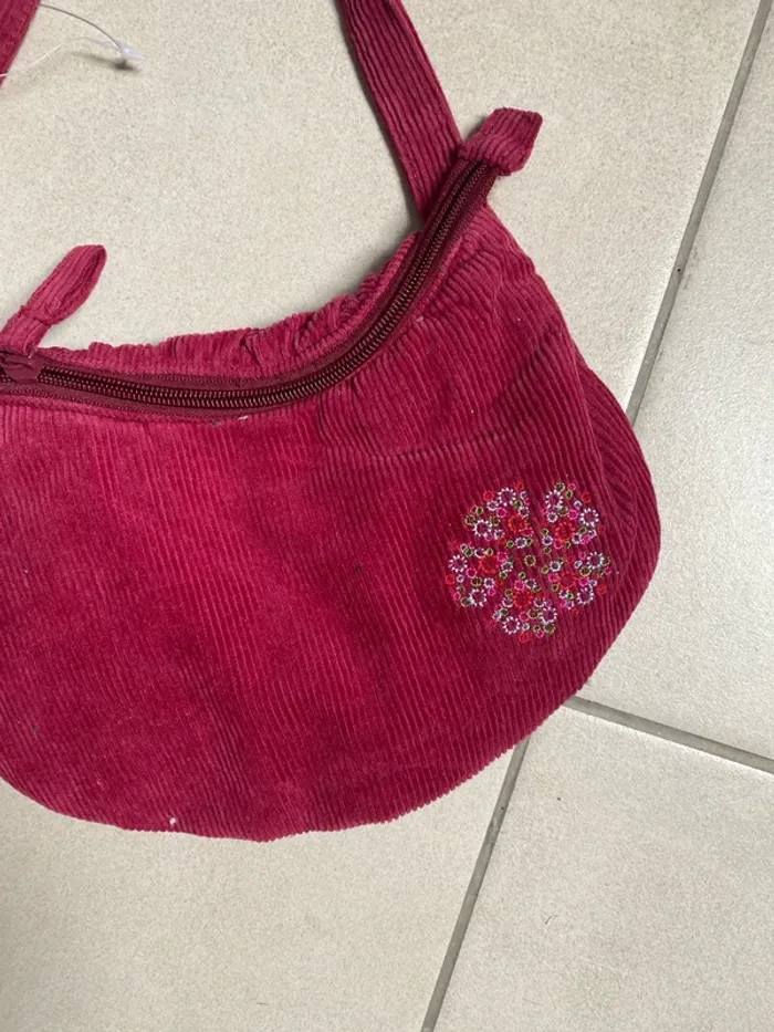 Sac à main pour fille en velours CFK Monoprix Neuf - photo numéro 2