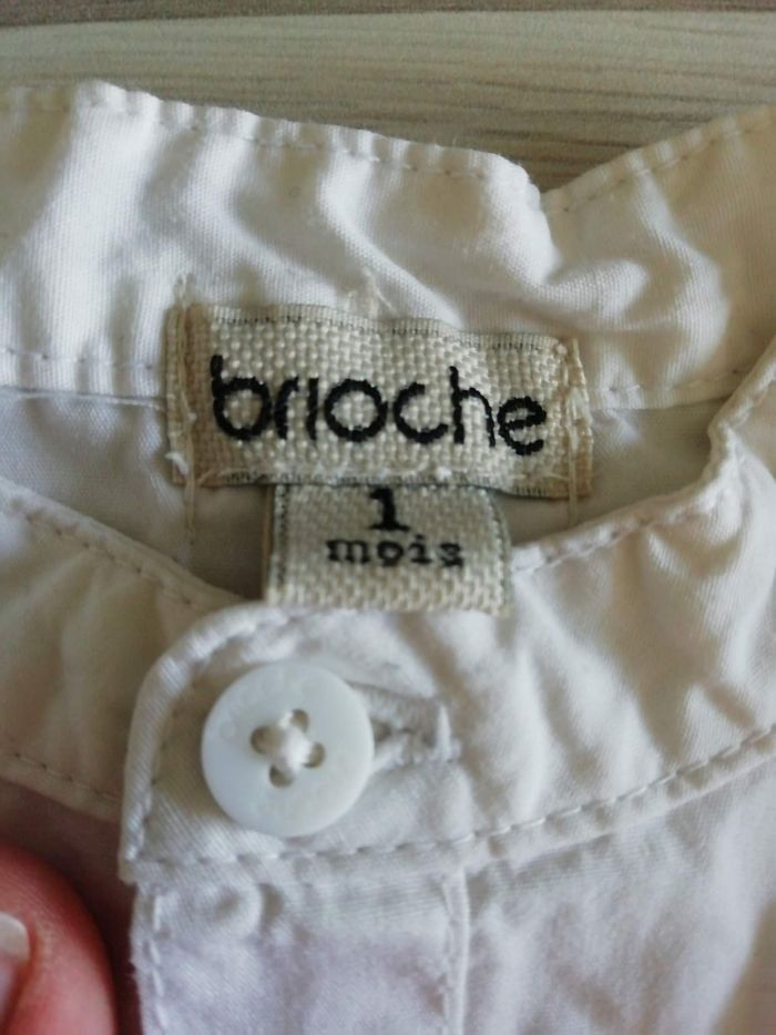 Chemise manches longues taille 1 mois - photo numéro 3