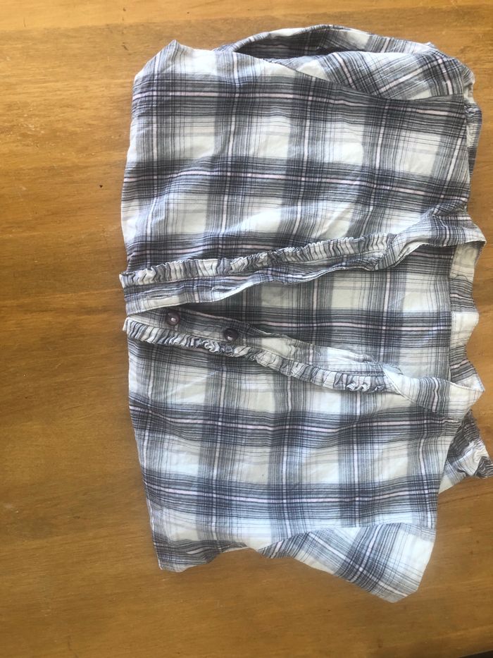 Chemise à carreaux bleu /blanc - photo numéro 6