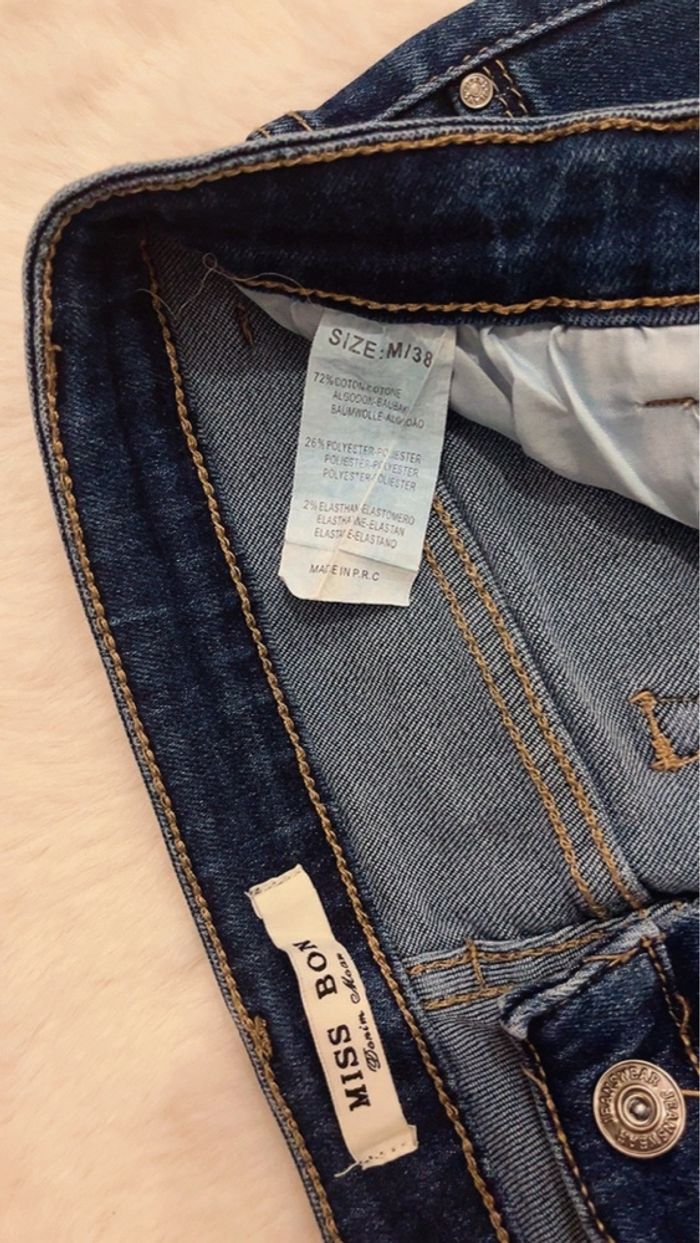 Pantalon en jean bleu pour femme - photo numéro 4