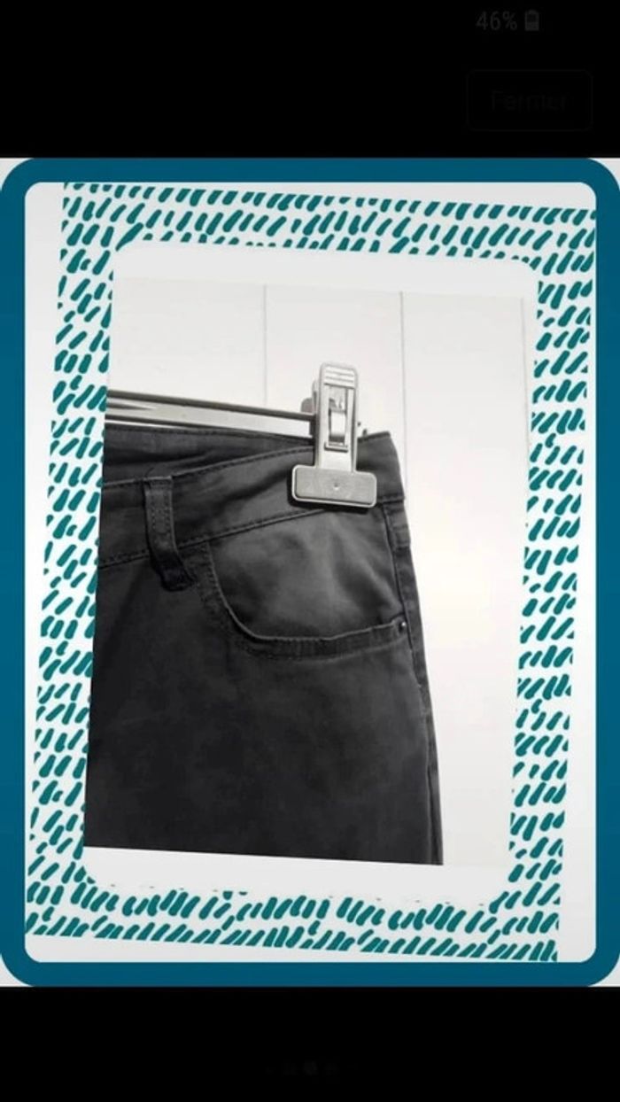 Pantalon skinny femme dégradé de vert Taille 40 - By Joos - photo numéro 4