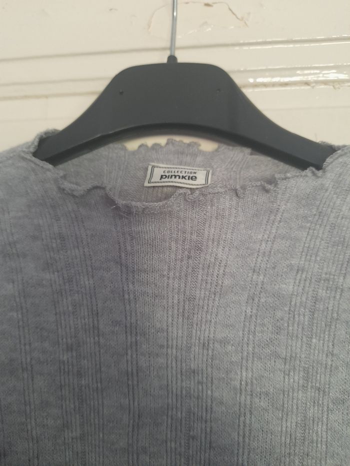 Haut/pull gris, marque Pimkie, taille M - photo numéro 2