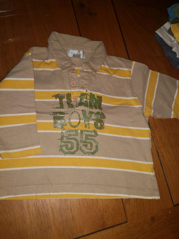 Polo manches longues 12 mois garçon