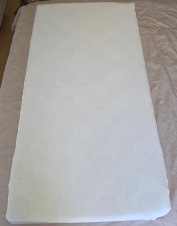 Drap housse blanc 120×60cm