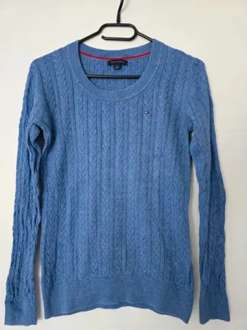 Pull en maille Tommy Hilfiger bleu