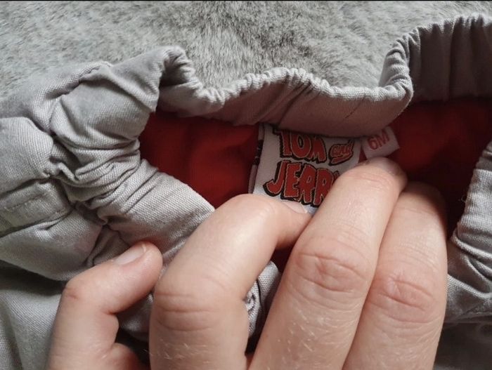 Pantalon épais gris Tom et Jerry 6 mois - photo numéro 6