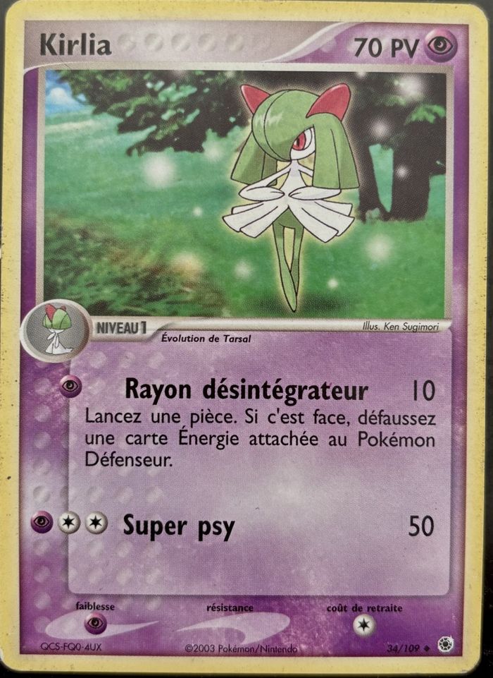 Nintendo Pokémon JCC Kirlia EX Rubis saphir (34/109)