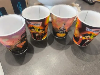 4 Gobelets Disney effet 3D