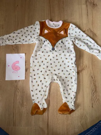 Pyjama en velours 6 mois