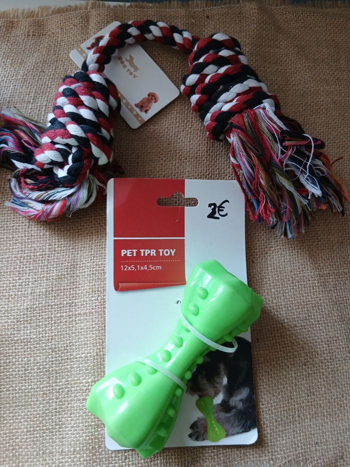 Lot de 3 jouets pour chien 2-10kg - photo numéro 4