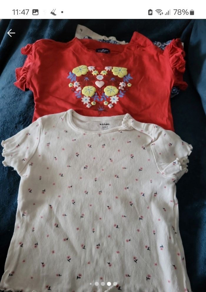 Lot de 10 tee-shirts fille 👧 - photo numéro 7