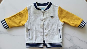 Veste grise et jaune Obaïbi 6 mois