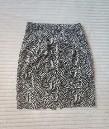 Jupe noir & blanc motif zébré – Jacqueline Riu – T36