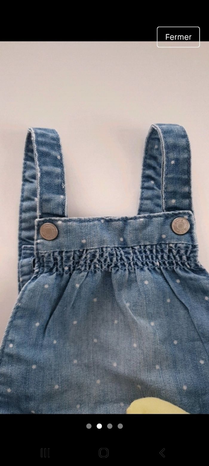 Salopette short fille 6 mois de chez obaibi - photo numéro 2