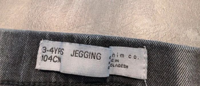 Pantalon jegging jean noir fille 3/4 ans - photo numéro 3