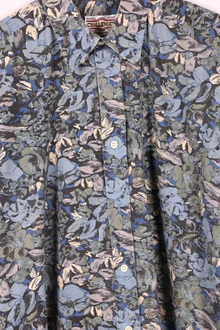 Chemisette vintage 90's en coton motif fleurs (#240662) - photo numéro 5