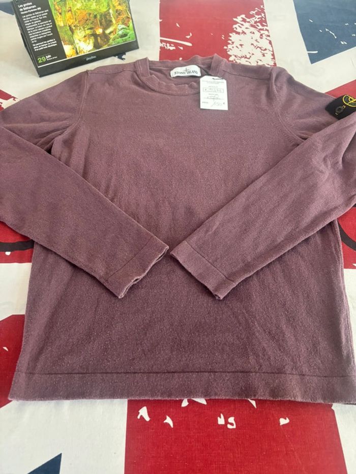 Sweat Stone Island taille S rouge bordeaux - photo numéro 5