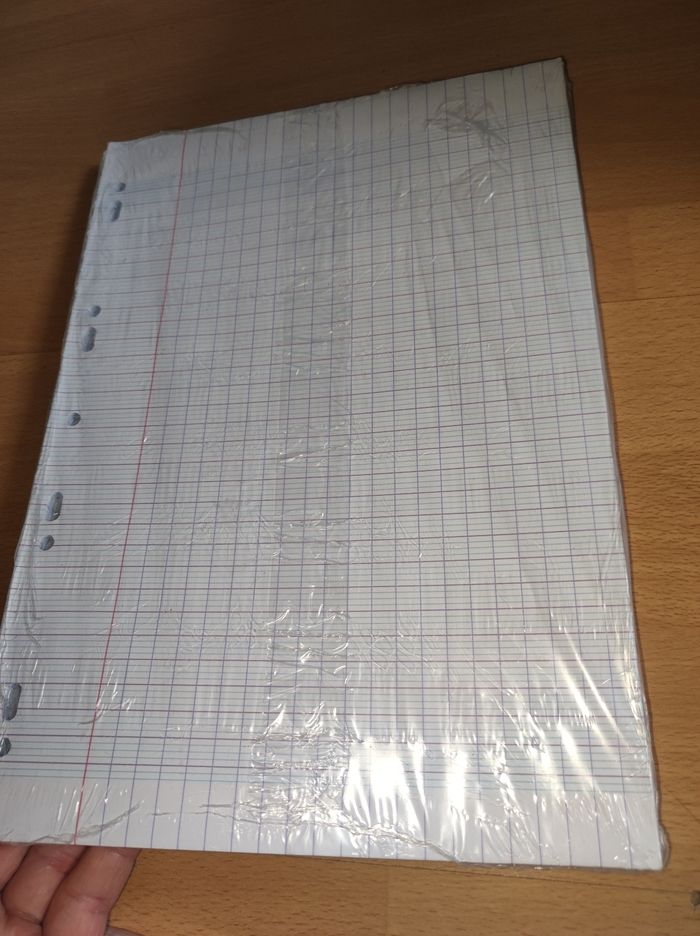 Lot Classeur, feuilles et pochette perforées neuf - photo numéro 5