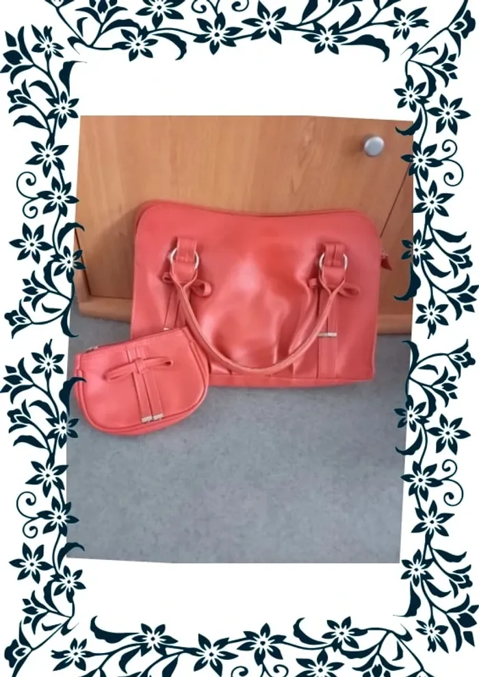 Sac à main et son porte monnaie - photo numéro 2