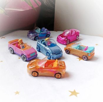 Voiture car Polly pocket miniature mini poupée doll 58 34 12 1 36 59 rose bleu orange violette