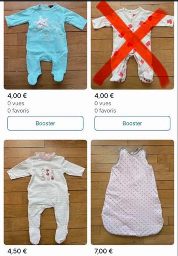 Lot vêtements bébé fille 1mois