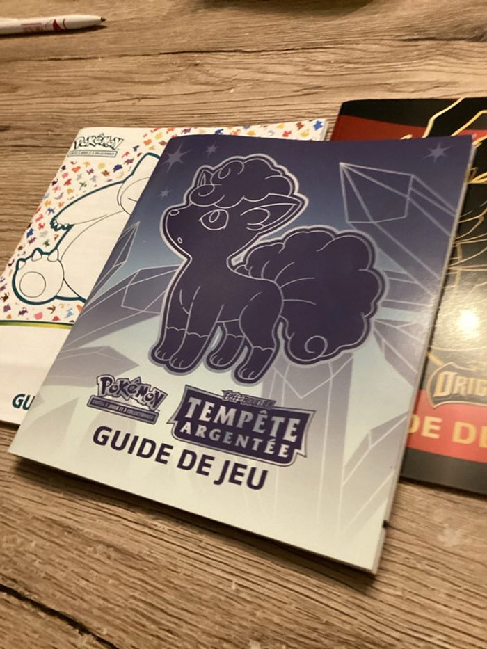 lot de 3 guide de jeu carte Pokémon - photo numéro 4