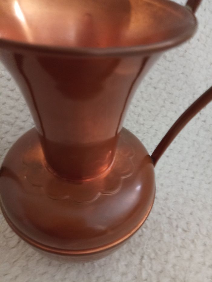 Ancien petit VASE en Cuivre "Villedieu" - photo numéro 3