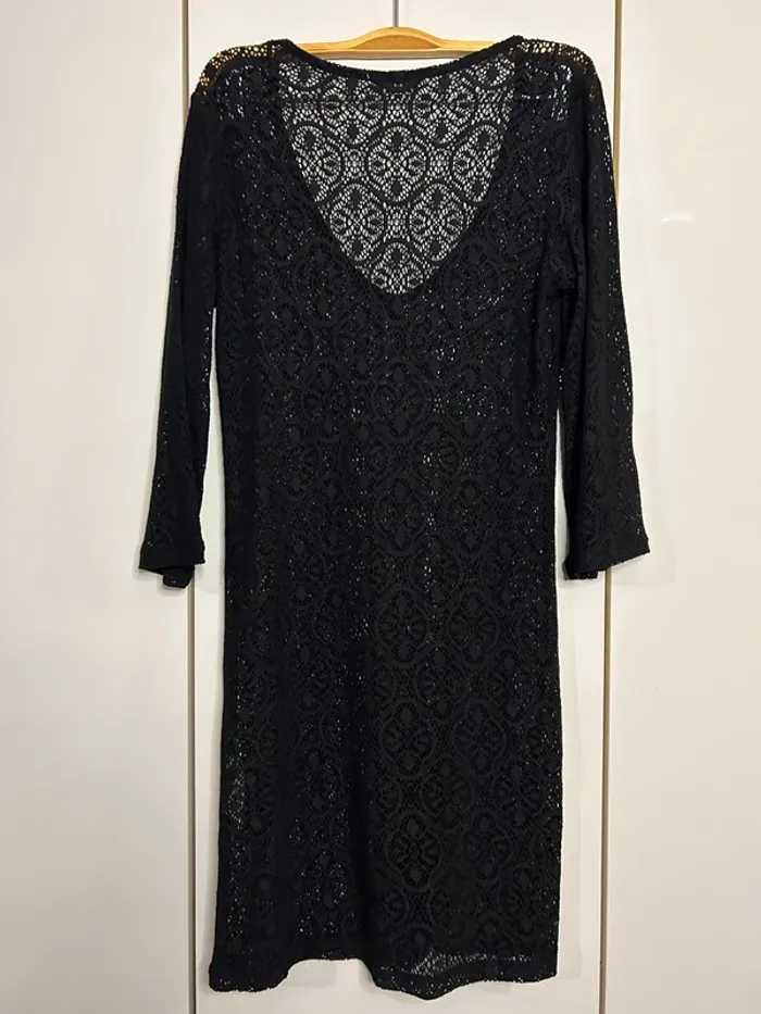 Nuisette noire ajourée Etam - Taille S - photo numéro 4