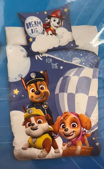Parure de lit simple (housse de couette + taie d'oreiller) - Paw Patrol - Nickelodeon