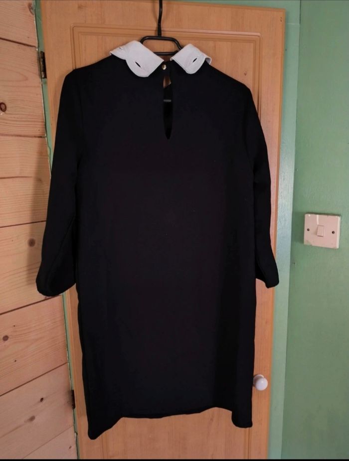 Robe noire col blanc chic la redoute - photo numéro 5