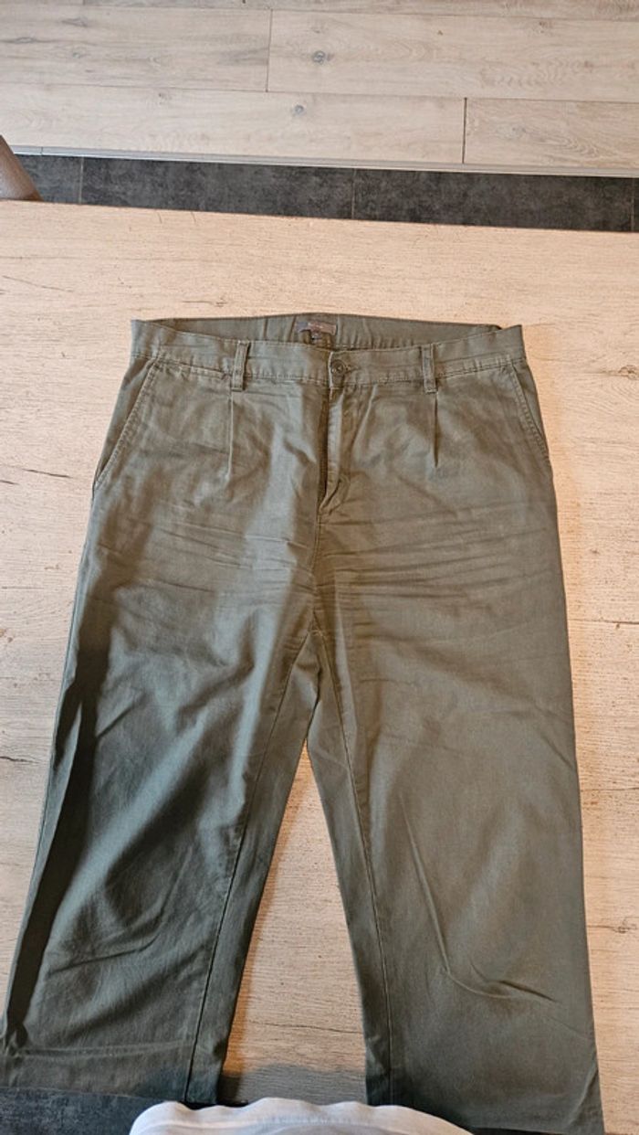 Pantalon homme kaki tirant sur le gris, Tex Man, taille 44 - photo numéro 4