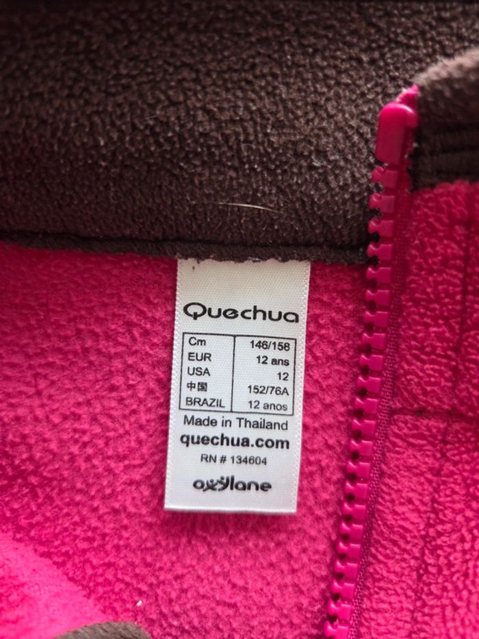 Gilet polaire quechua 12 ans rose - photo numéro 2
