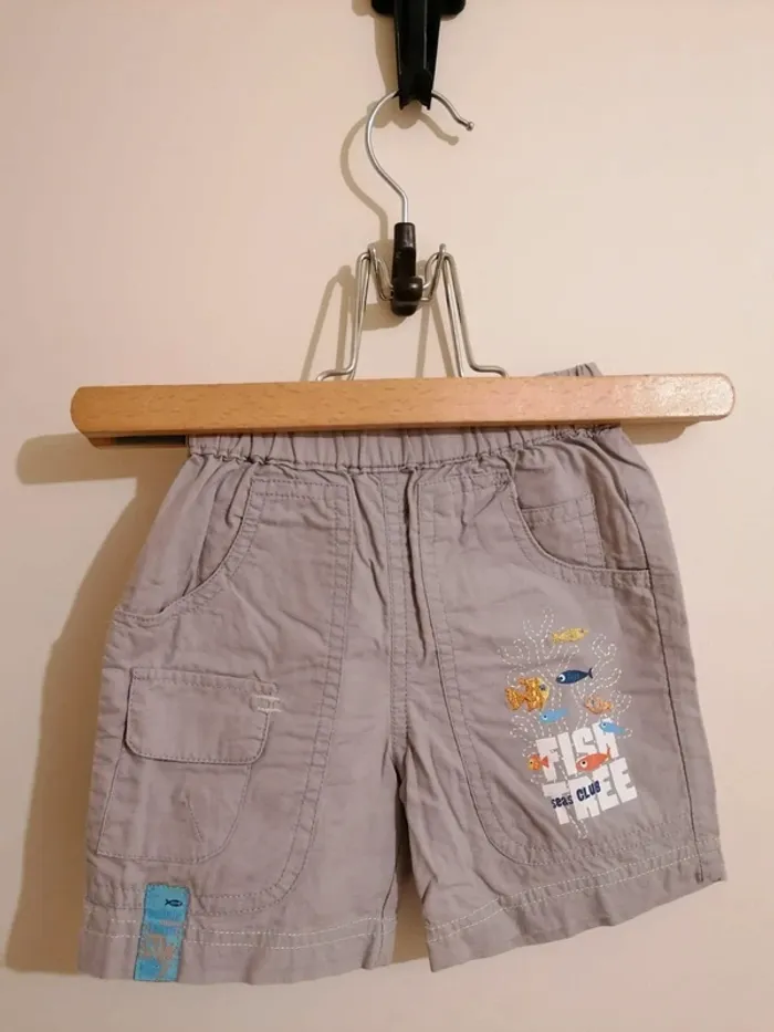Short bermuda 6 mois influx motif poisson