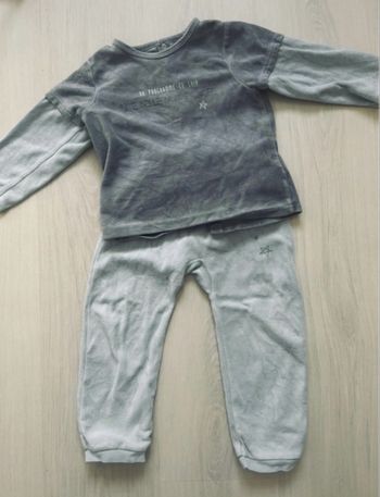 Pyjama 2 pièces velours