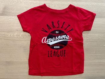 T-shirt manches courtes rouge 18/24 mois primark