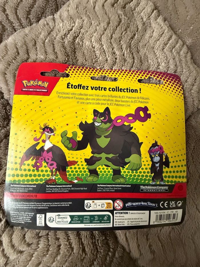 Coffret 2 boosters Pokemon TCG félicanis fortusimia favianos FR français scellé - photo numéro 2