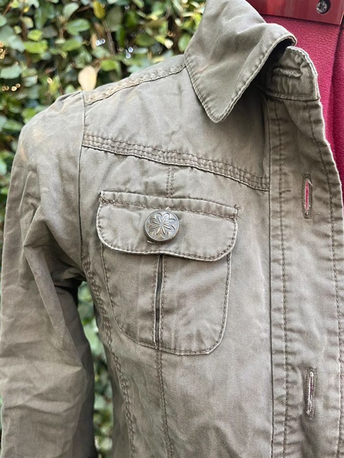 Magnifique veste kaki Okaïdi fille 8 ans - photo numéro 3