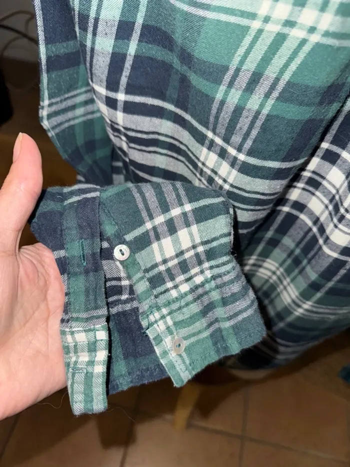 Chemise à carreaux verte - photo numéro 4