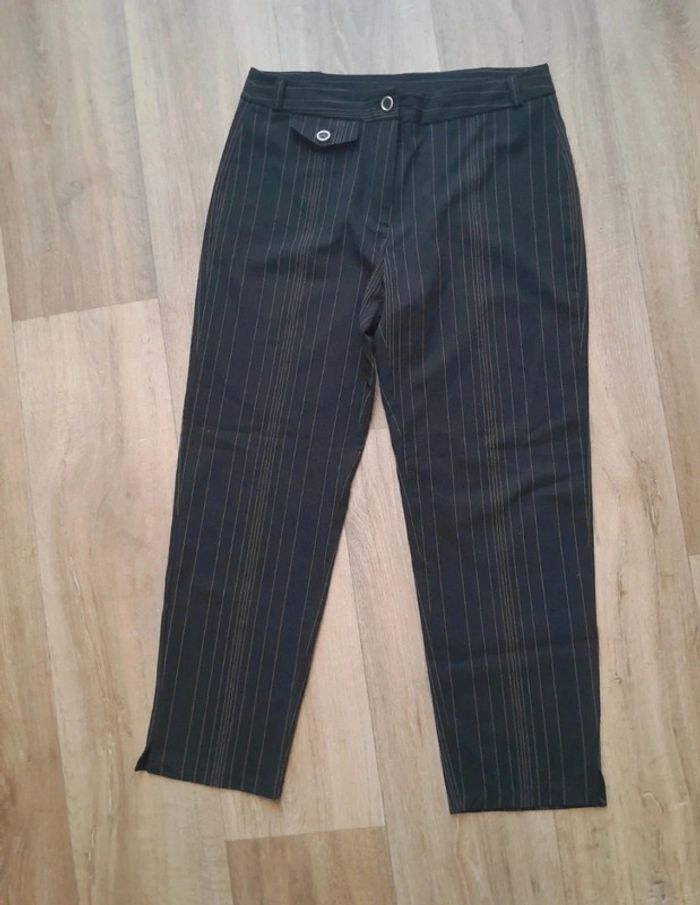 Pantalon à rayures 💫Terre de sienne💫taille 42